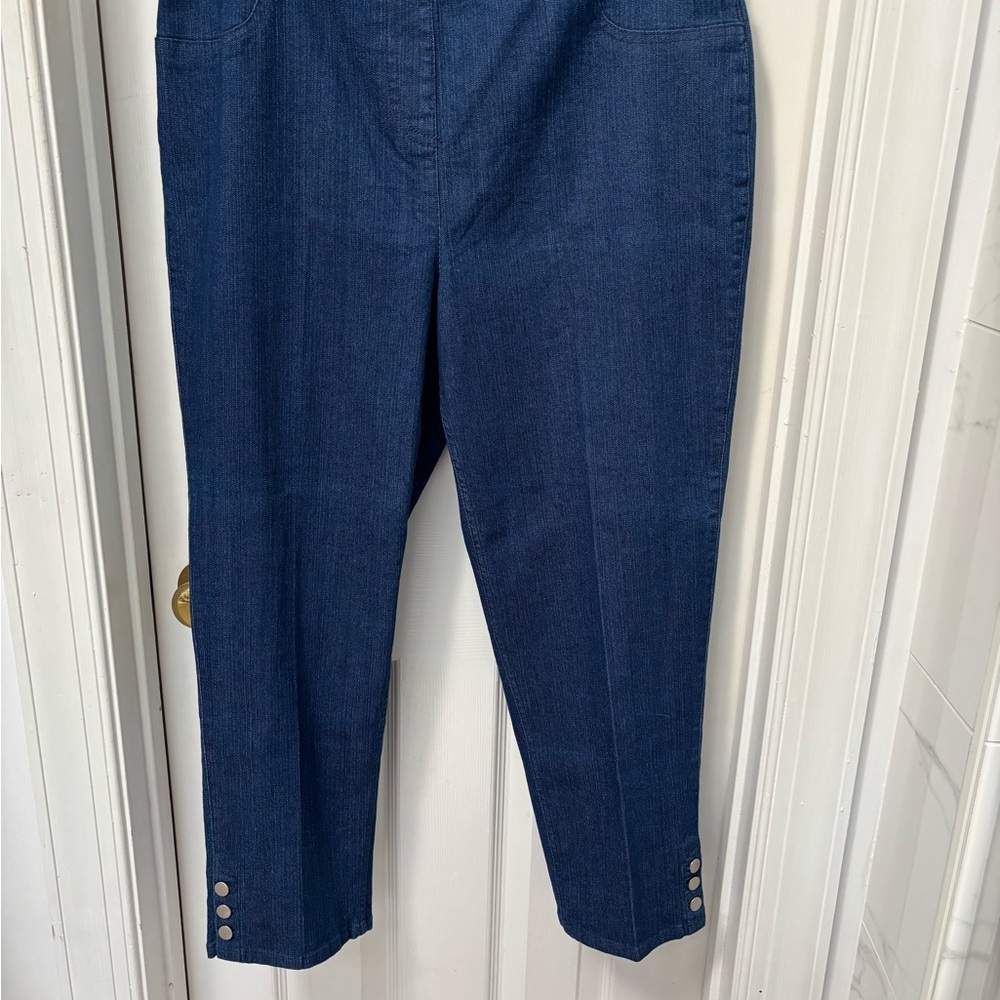 Soft Surroundings XL denim ankle jeans - Picture 6 of 13